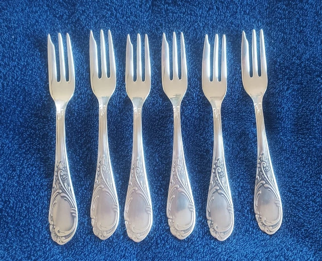 6 Kuchengabeln Michelin 100er Silber Auflage