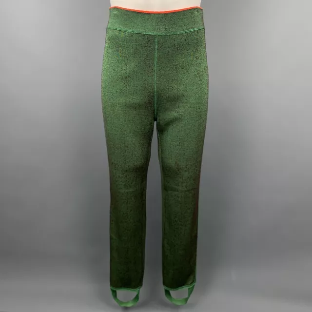 JEAN PAUL GAULTIER Taille M Vert & Orange Laine Mélange Réversible Pantalons