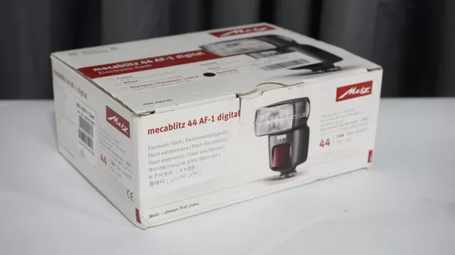 Metz 44 Af-1 Camera Flash For Samsung Nx A Ttl Compatible 144 Feet Iso 100 Box M
