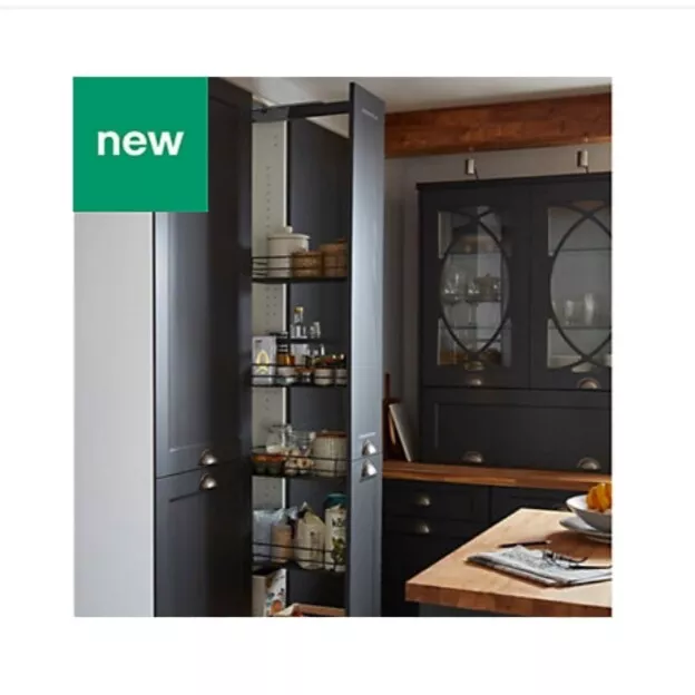 PULL OUT UNIVERSAL TALL LARDER KITCHEN STORAGE UNIT SOFT CLOSE
