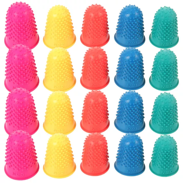 20 piezas almohadilla de repuesto para dedos de goma con mango de paraguas