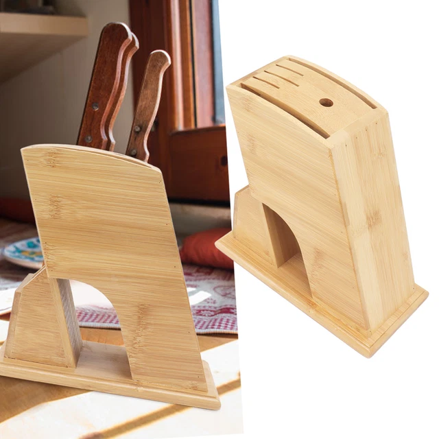 Bloque de cuchillo con soporte para cuchillo buena pantalla para cocinar