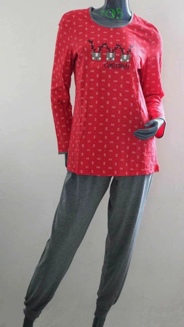 Pyjama Manches 3/4 Pastunette - Taille FR 44 (EUR 42) - Noir Et Blanc Imprimé - Viscose/élasthanne - Neuf Avec étiquettes