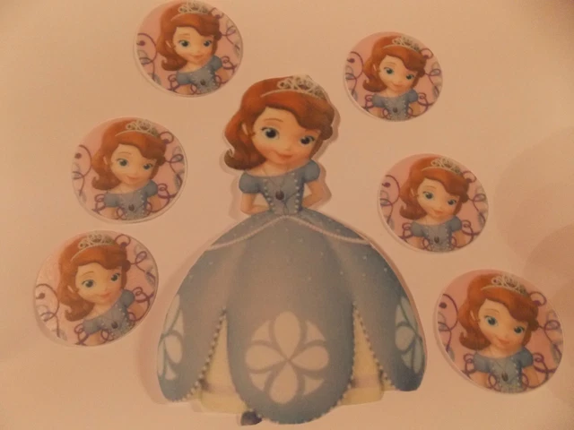LARGE EDIBLE SOFIA the First **precut** cake and cupcake toppers £2.85 ...