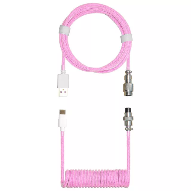 Cooler Master Coiled Keyboard Cable Magenta