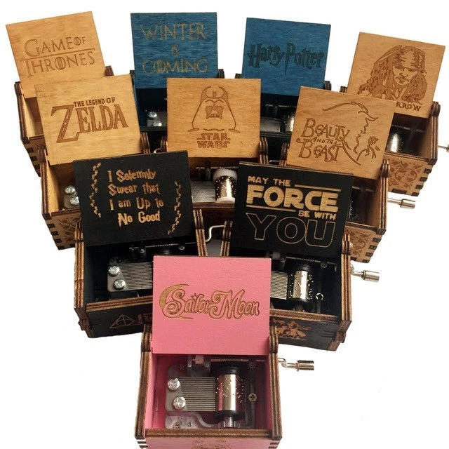 MUSIC BOX CARILLON Potter Naruto Anastasia Sailor Dragonball Paper