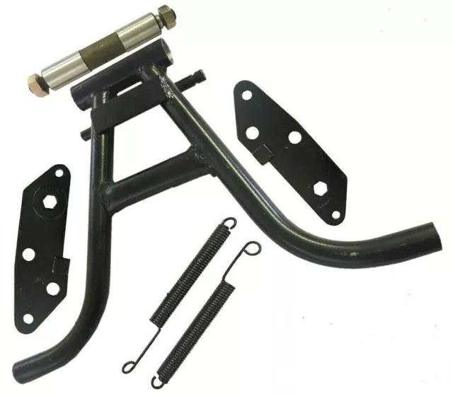 Soporte central negro con conjunto completo para principios de Royal Enfield