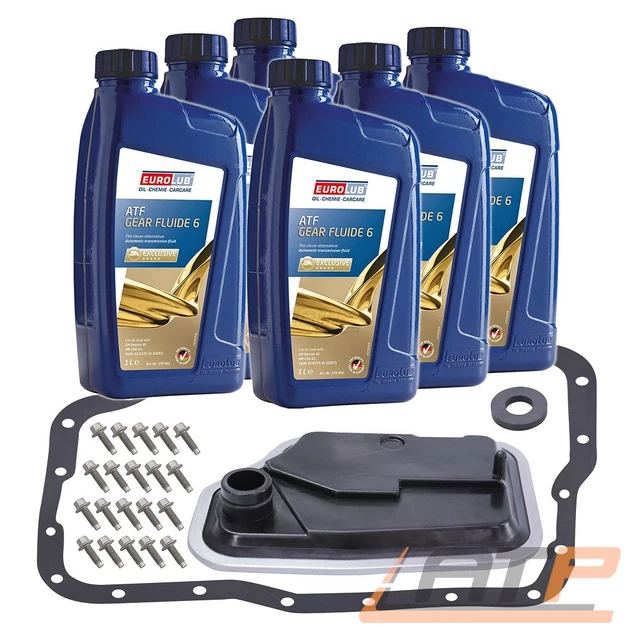 Kit Filtri Idraulici + Olio Cambio Automatico Eurolub Per Ford Focus C-Max 1 03-07