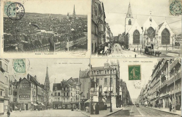LOT DE 160 Cartes Postales Anciennes Et 6 Cpsm De Rouen (76) (Lot N°2 ...