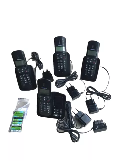 PHILIPS CD186 QUATTRO 4 Téléphones sans fil avec Répondeur EUR 45