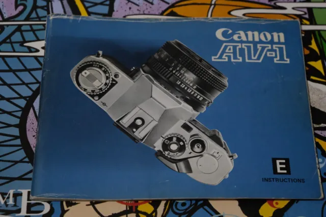 Original Canon AV1 Users instruction Manual