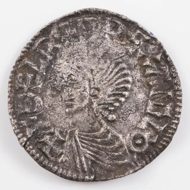 Anglo-Saxon King Aethelred II Silver Long Cross Penny London Leofstan 978-1016