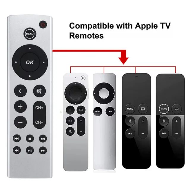 Universelle Ersatz --Fernbedienung für Apple TV Fernbedienung 4K HD ohne Voice
