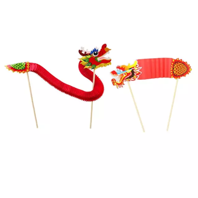 Danse du Dragon chinois, bricolage, matériel fait à la main, décor de