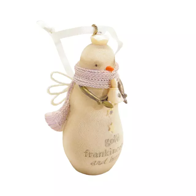 Foundations Gold Frankincense and Brrr Snowman Hanging Ornament