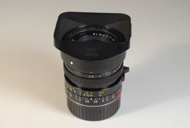 Leica Elmarit-M 28mm f2.8 V3 with hood and B+W filter