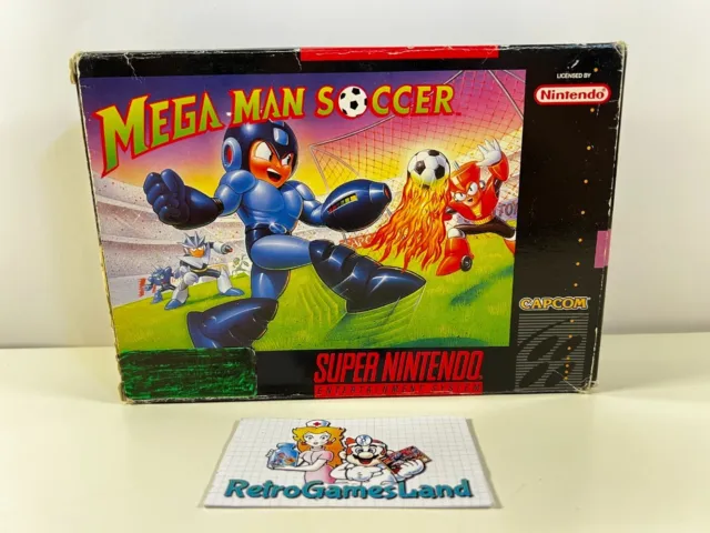 Mega Man Soccer - NTSC SUA   - Super Nintendo SNES [NO MANUAL] Megaman