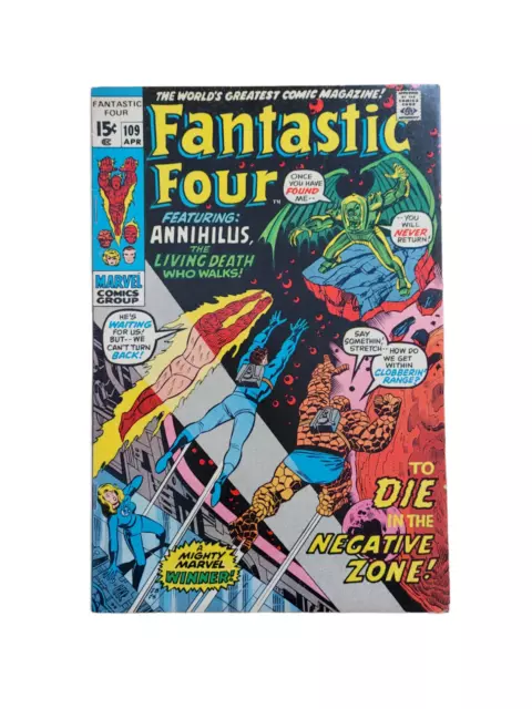 The Fantastic Four Comic Book #109 Marvel Comics 1971 Buscema Art! FN/VF