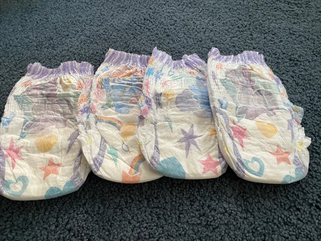 4 muestras de pantalones de entrenamiento Easy Ups 5T-6T, My Little Pony, niños/niñas, 41+LB,