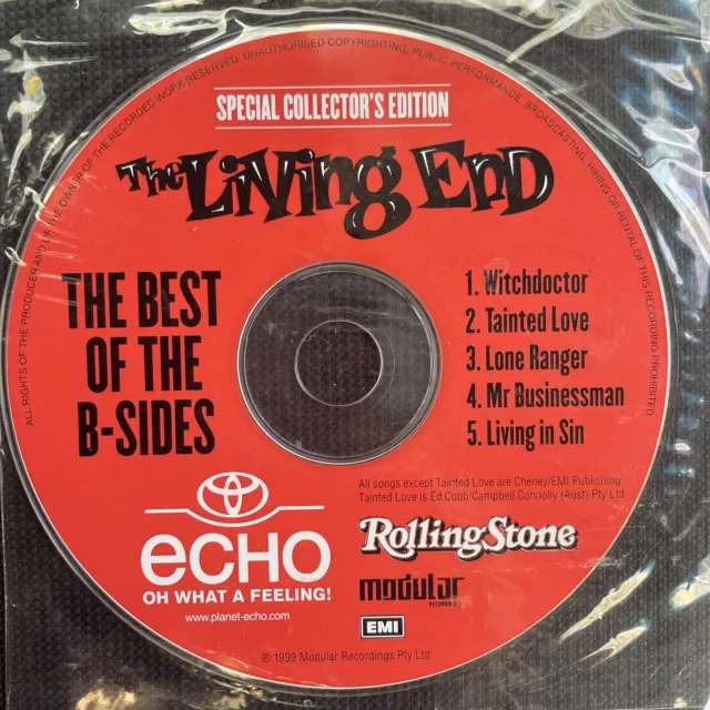 The Living End - Rare Best Of B-Sides Rolling Stone Magazine Promo CD Like New