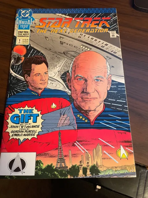 Star Trek The Next Generation Annual #1 DC Comics Picard Q Data Worf VF/NM 1990