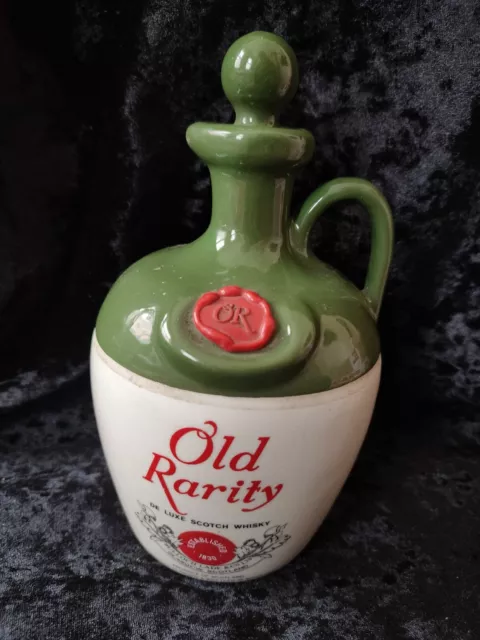 vintage "old rarity" scotch whisky decanter "empty"