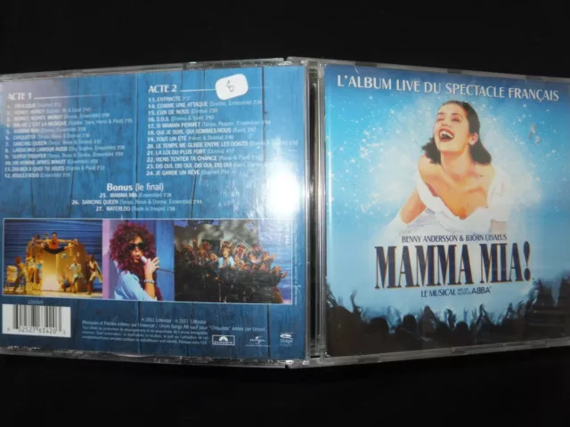 Cd Mamma Mia / L'album Live Du Spectacle Francais /