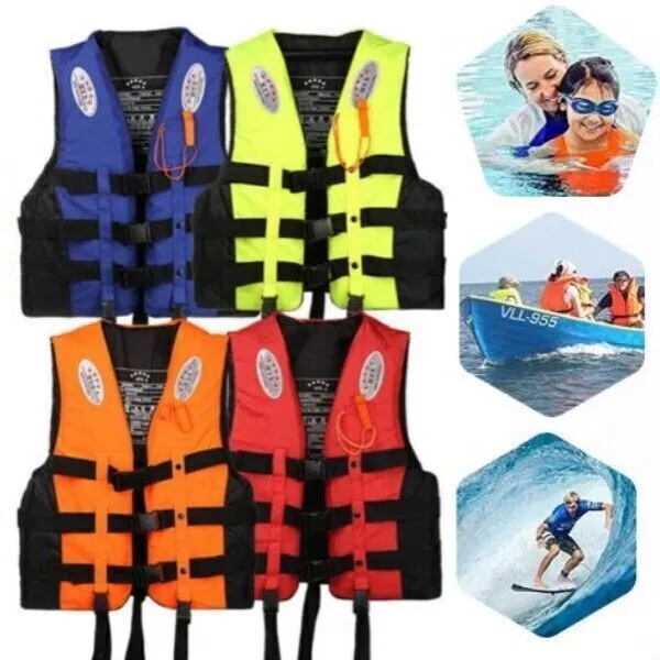 Adult/Kid Life Jackets Watersport Ski Buoyancy Aid Kayak Sailing Boating Jacket