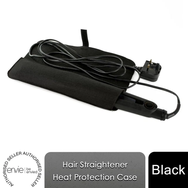 Envie raddrizzatore capelli custodia protettiva termica per ferro piatto design pieghevole nero