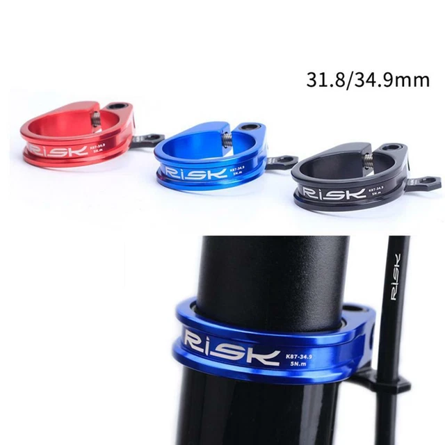 Bike Seatpost Clamp 34.9mm/31.8mm Clip Cycle Cable Holder Buckle Tie