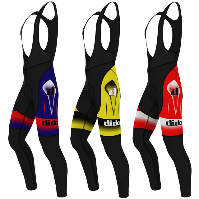 DIDOO Mens Cycling Bib Tights Padded Bicycle Winter Thermal Long