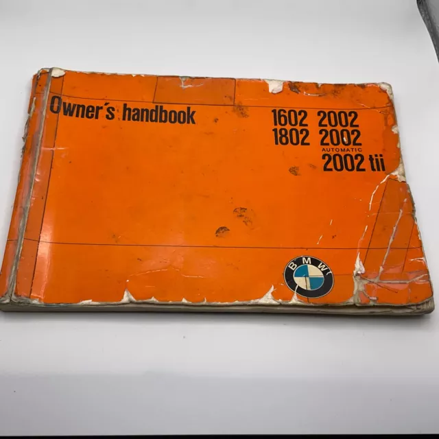 BMW 2002 tii owners manual.