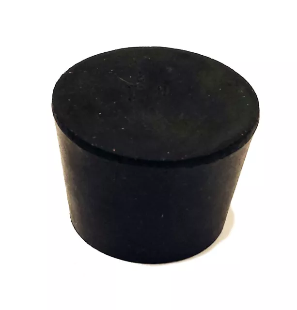 Herco Solid Black Rubber Stopper (Size 11 - 1ea)