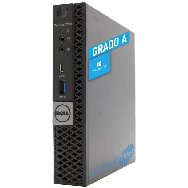 Mini Computer Fisso DELL 7050 MICRO I7 Windows 11 Pro Mini Pc Nuc 16Gb Ram Ssd 256Gb ...