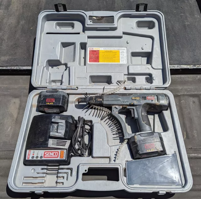 Senco DuraSpin 14.4v DS202-14V Cordless Drywall Screwgun, 2 Batteries, Charger