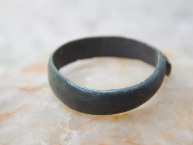 Ancient Bronze Ring 17 mm, Viking Age, Medieval finger ring 2