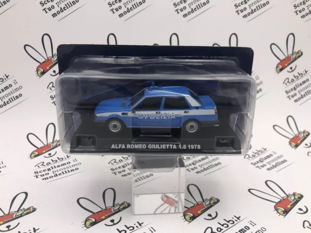 "Die Cast ""Alpha Romeo Julietta 1.6. 1978 "1/43 Scale Police"