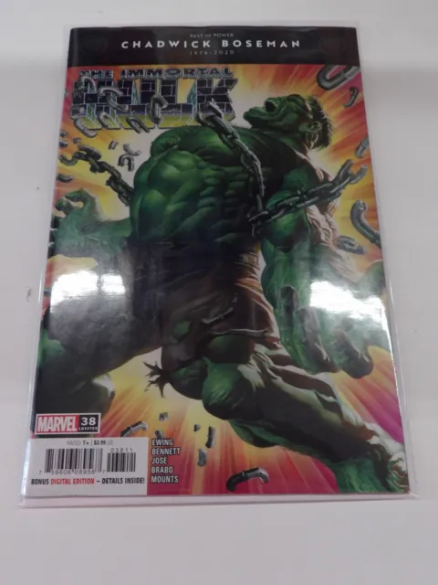 Immortal Hulk #38! Al Ewing! Joe Bennett! Hot series! Gorgeous Alex Ross cover!!
