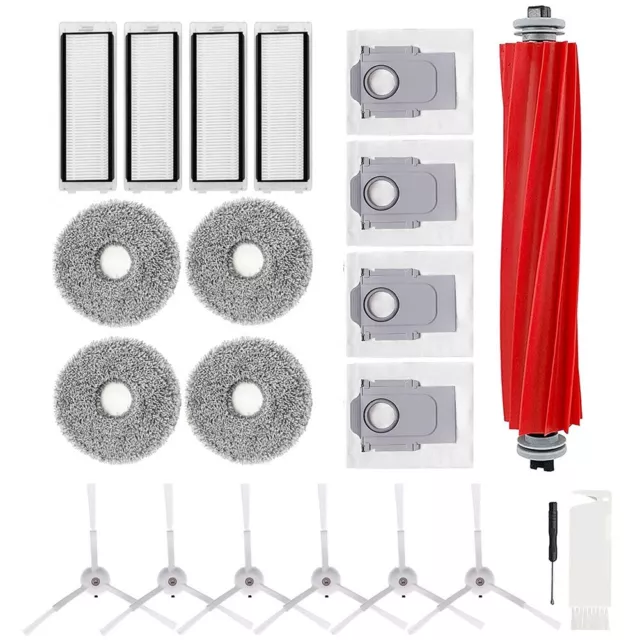 Main Roller Brush Spare Parts Vacuum Cleaner Parts 4 Dust Bags 6 Side Brush