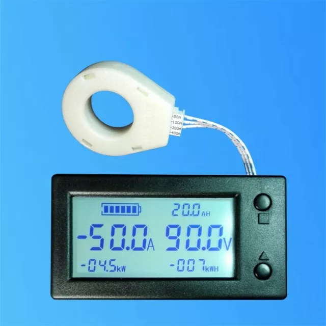 DC 0-300V Battery Monitor Meter Capacity Voltage Ammeter Coulometer