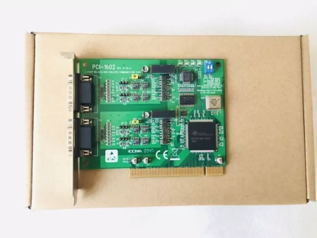 1PC USED Advantech PCI-1602 2-PORT RS-422/485 PCI-1602 REV.A1 dual COM port card