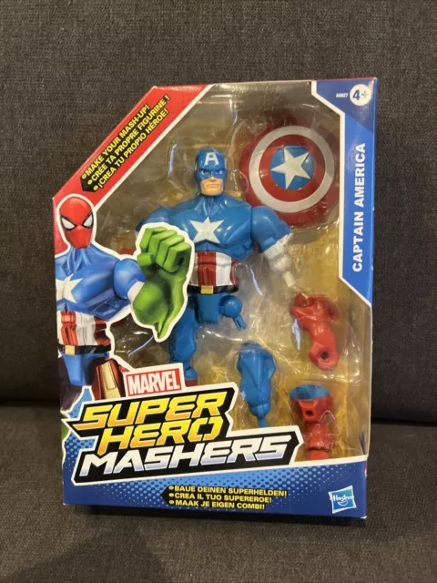 Marvel Super Hero Mashers Captain America Action Figure 6" NEW Avengers