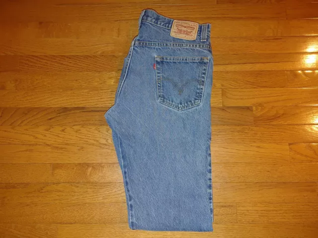 VTG MENS LEVI 517 36X34 Boot Cut Rugged Cotton Denin Blue Jeans Slight ...
