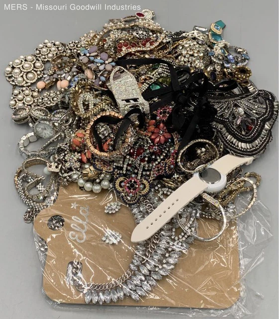 Lot of Bling Fashion Jewelry - 9 Pounds - Mixed Metal