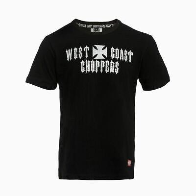 West Coast Choppers Script Tshirt - Black **Brand New**