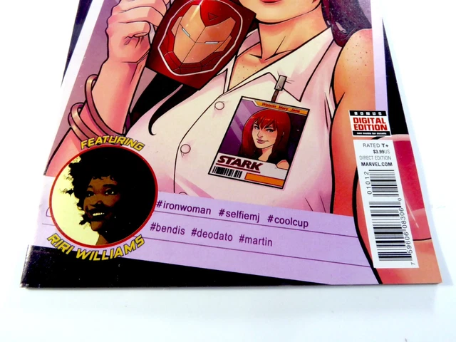 Marvel INVINCIBLE IRON MAN (2016) #10 Riri Williams 2nd Print VF/NM (9.0) 3