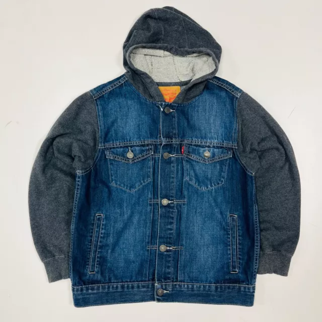 Children's Levi's Hooded Denim Jacket - Large Boys