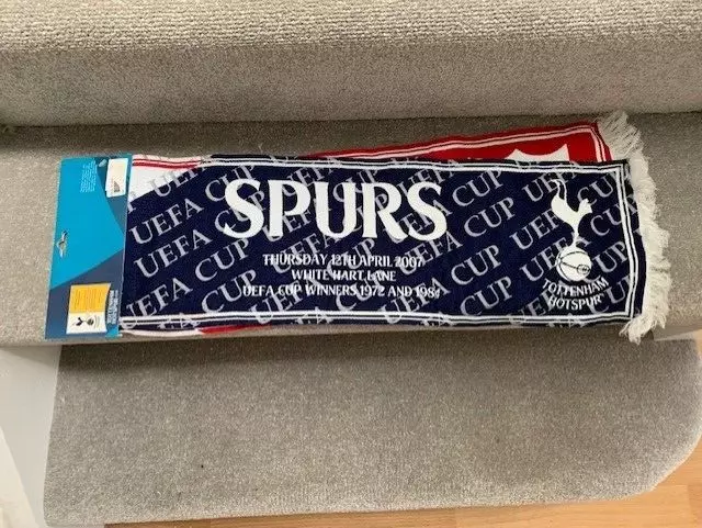 Tottenham Hotspur V Sevilla  Scarf Spurs 2007 Uefa Cup - Rare