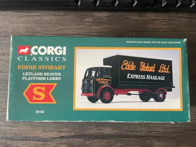 Corgi 25102 Leyland Beaver Platform Lorry Eddie Stobart 1/50 Scale **Box Wear**