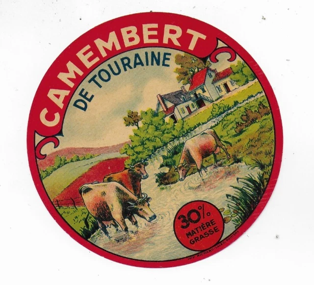 Étiquette Ancienne De Boîte à Fromage Camembert D’Orbigny – L’Olivet Touraine